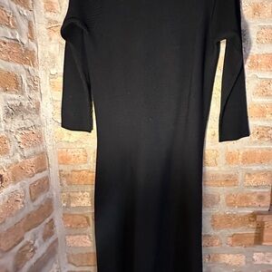 MM Lafleur Classic Black Long Sleeve Dress